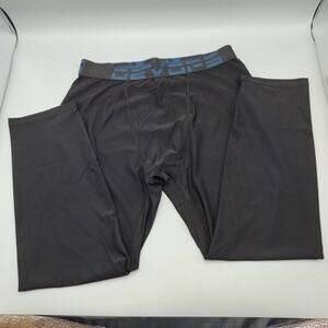 Devops Base Layer Leggings Womens Size Large Black Cropped Athletic Stretch